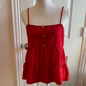 2/$15 Red paper crane top